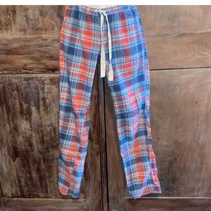 Aerie Red & Blue Plaid Pajama Pants